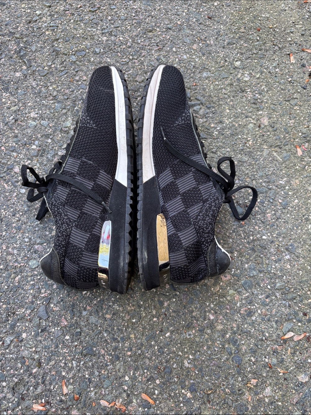 Men’s Louis Vuitton Black Knit Lace-Up Sneakers size 38 EU - Picture 5 of 9
